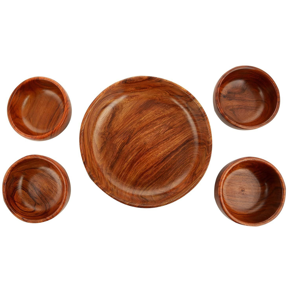 Wooden Multipurpose Serving Bowl set 5
